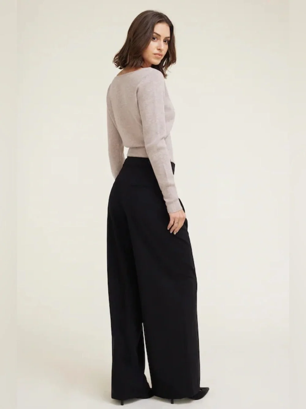 NWT Dynamite Wide-Leg Dressy Trousers - Picture 2 of 8